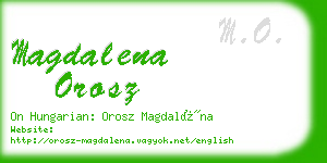 magdalena orosz business card